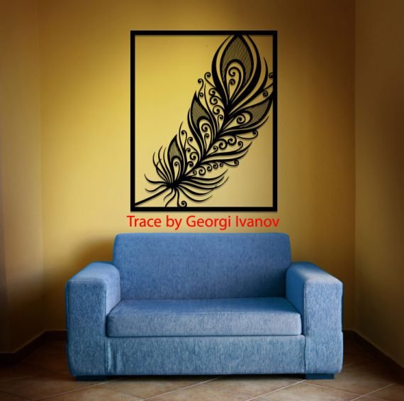 Layout of Feather Wall Decor Wall Art