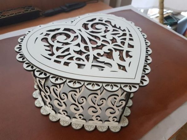 Layout of Jewelry box Heart