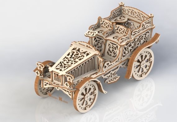 Layout of Wooden Cabriolet Toy