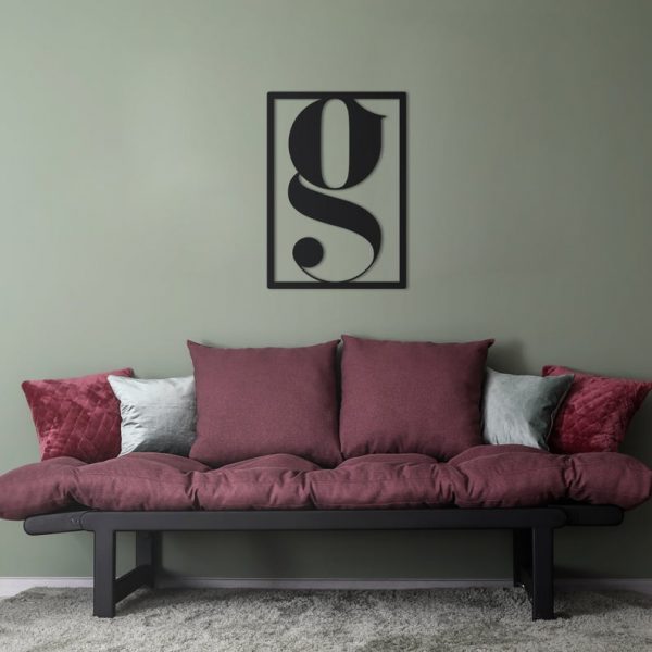 Letter G - Metal Wall Decor, Metal Wall Decor, Metal Wall Art