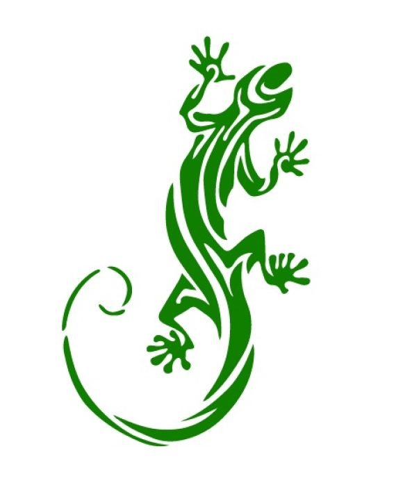 Lizard Vector file in DXF Format