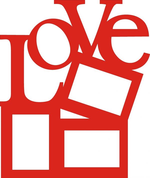 Love photo frame, love