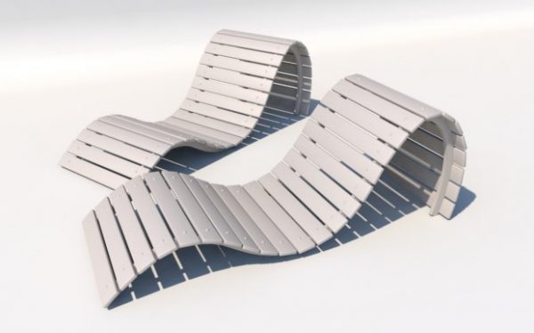 Luxury Sun Chair 3D Model