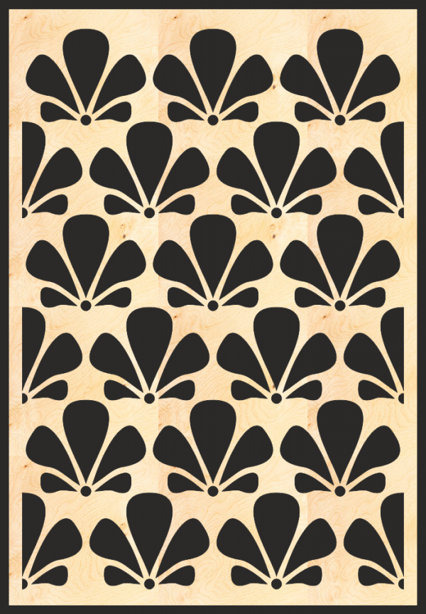 MDF Decorative Grille Panel Pattern Free Vector