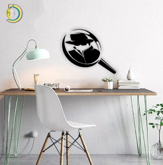 Magnifying Glass Wall Decor Laser Cut Plasma CDR DXF SVG Free Vector