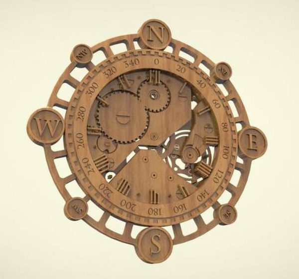 Mechanical Clock Free 3D models for CNC and STL 3D printers - Dezin.info