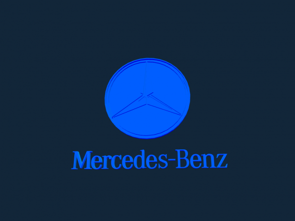 Mercedes benz logo stl file