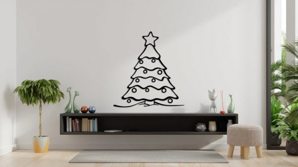 Metal Christmas Tree Wall Art, Christmas Gift