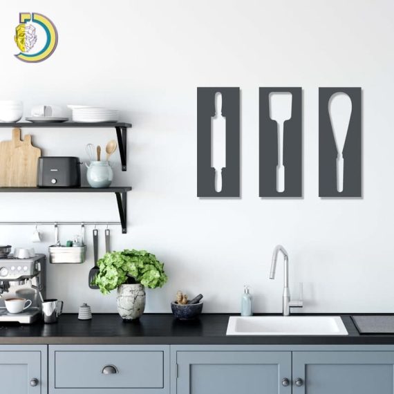 Metal Wall Decor For Kitchen Free Vector