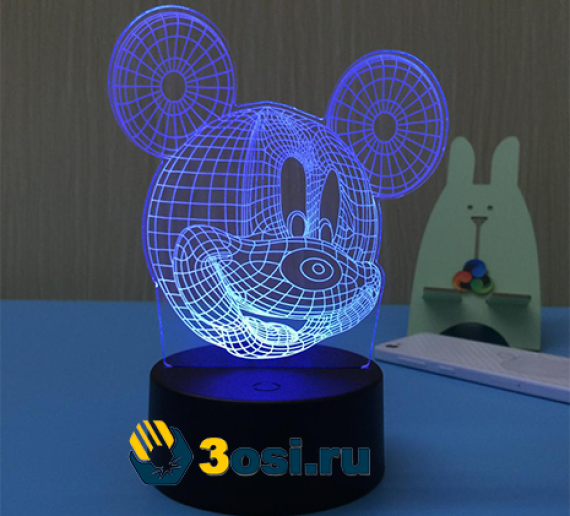Mickey Mouse 3D lamp