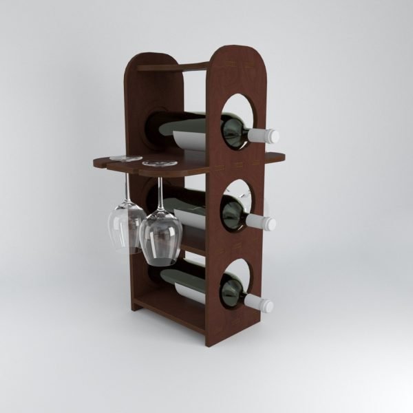 Minibar for wine and glasses