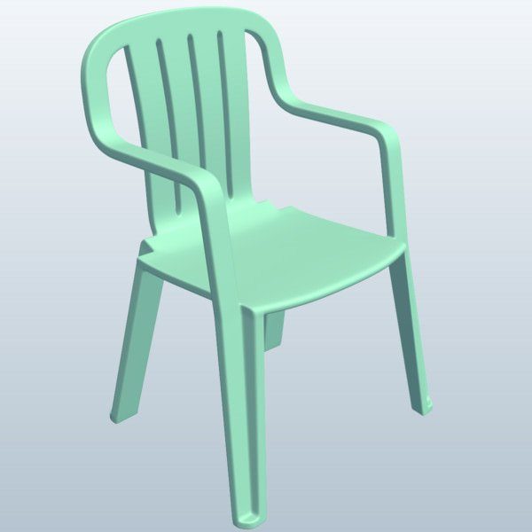 Monobloc Chair V1 3D Model