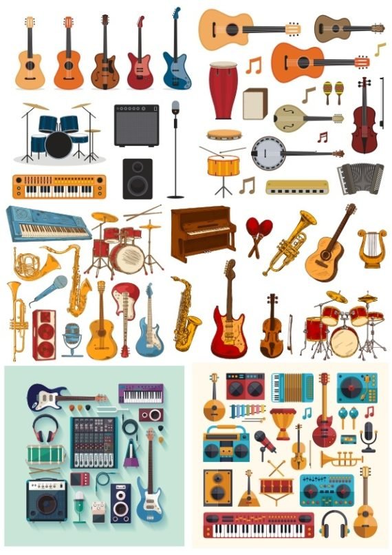 Music Instrument Vector File Free