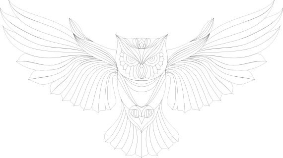 Owl Ornament SVG CDR EPS