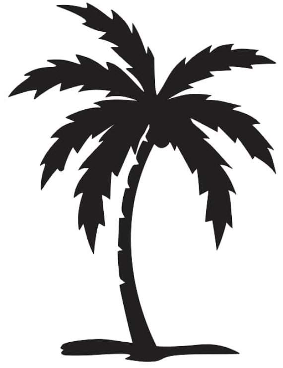 Palm Tree Silhouette Download Free CDR Vectors Art