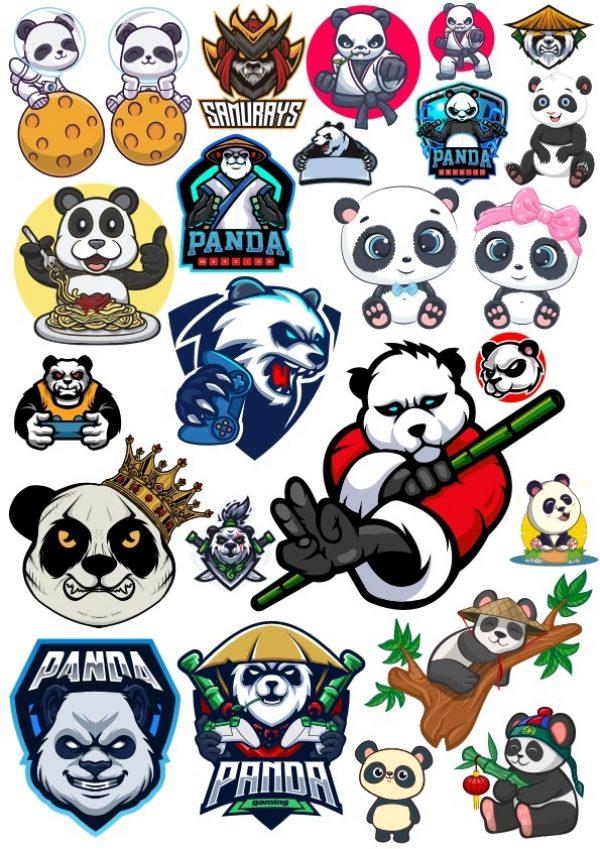 Pandas Set CDR Vector File