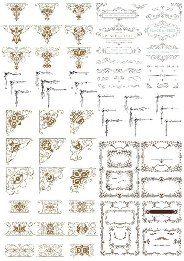 Patterns (frames, corners)