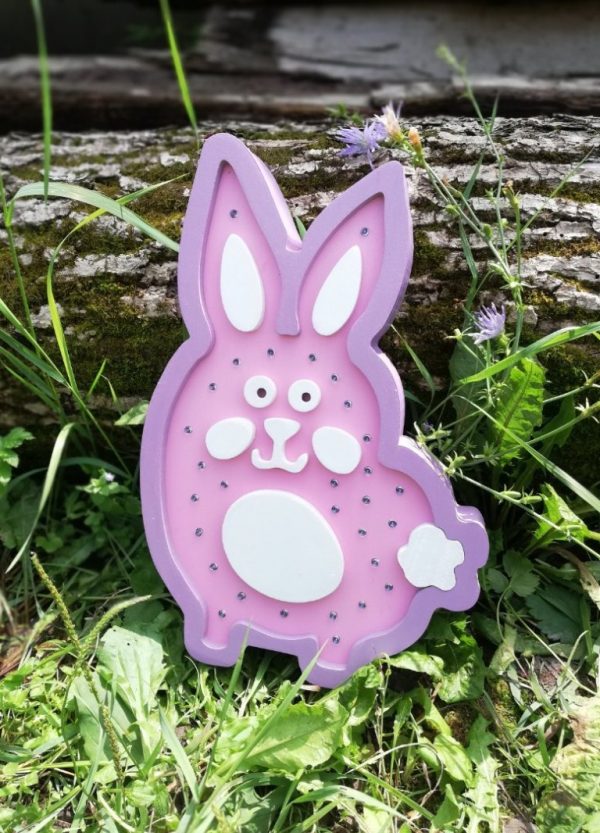 Rabbit Led Night Light Cnc Laser Cutting Free CDR Vectors Art