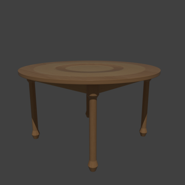 Round Table 3D Model