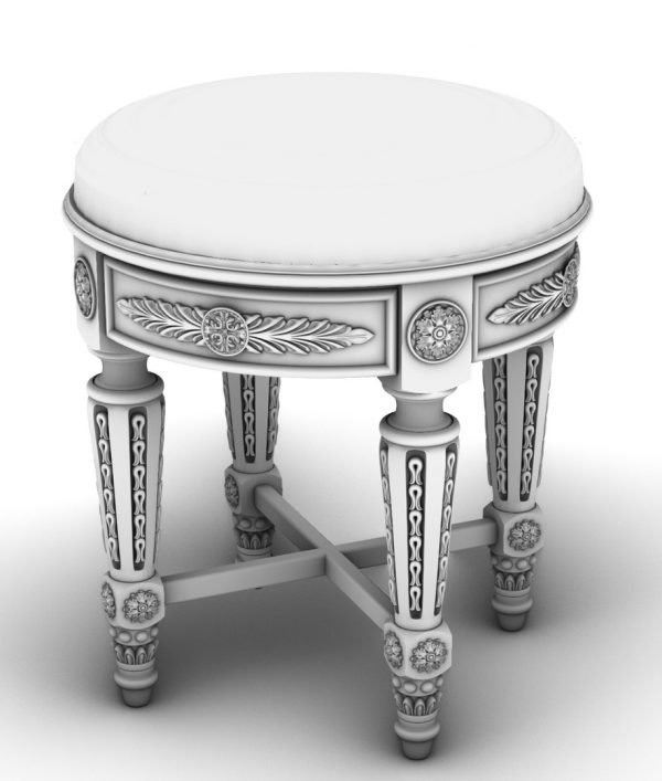 STOOL STL FILE FOR ROUTER FREE