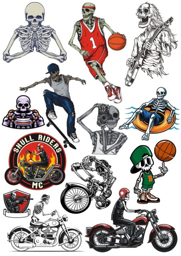 Skeleton set Vector File