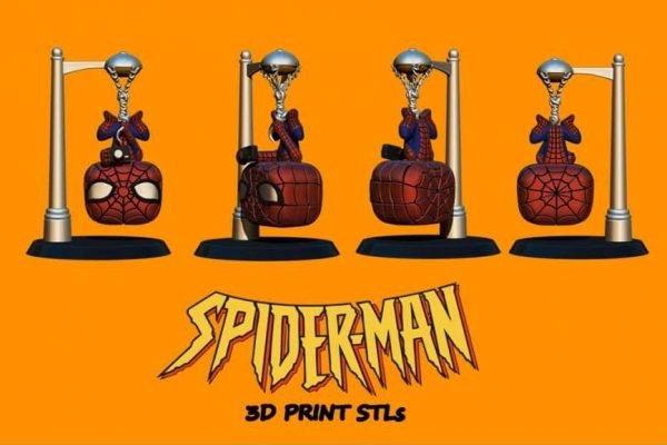 Spiderman custom funko for 3d Print