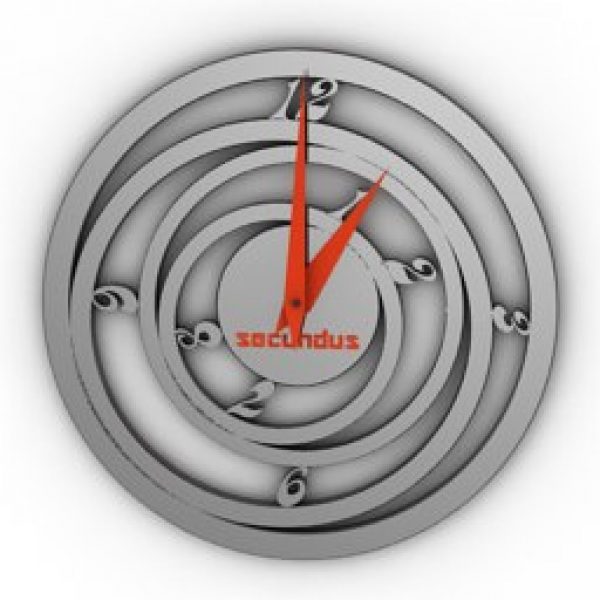 Spiral Clock Free 3D models for CNC and STL 3D printers
