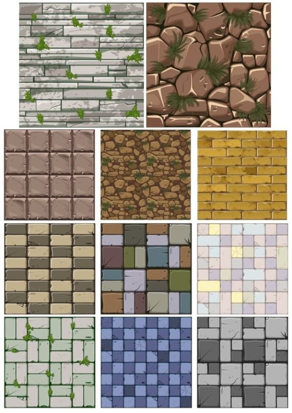 Stone Texture Set CDR Free Vector