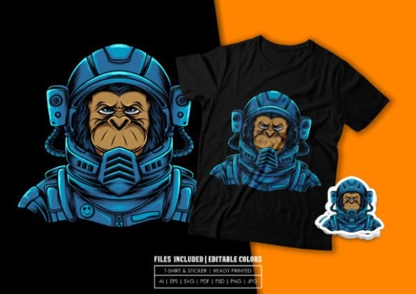 T-shirt Design - Astromonkey