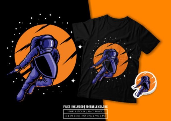 T-shirt Design - Astronaut Wars