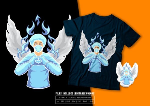 T-shirt Design - Nurse Angel