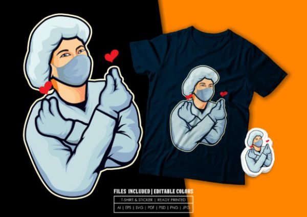 T-shirt Design - Nurse Love