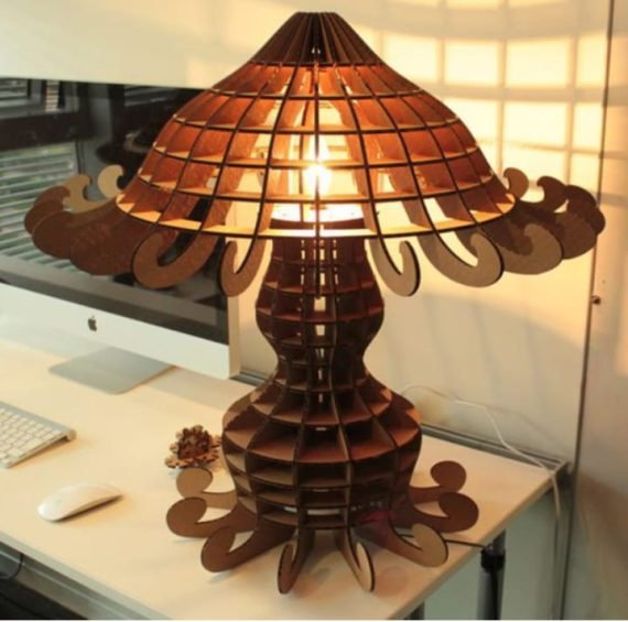 TABLE LAMP CNC LASER CUTTING CDR DXF FILE FREE