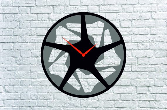 TWO LAYER CLOCK CNC LASER CUTTING CDR DXF FILE FREE