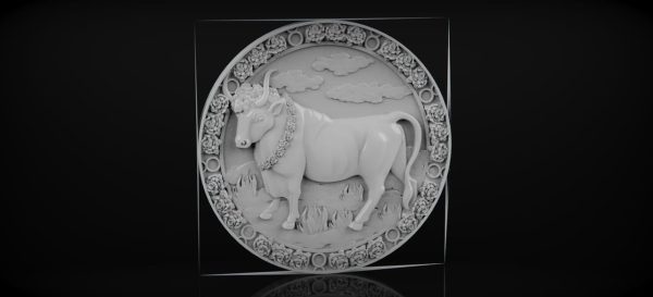 Taurus, Zodiac signs, Wood carving, Zodiac signs stl, 3D STL for CNC Router