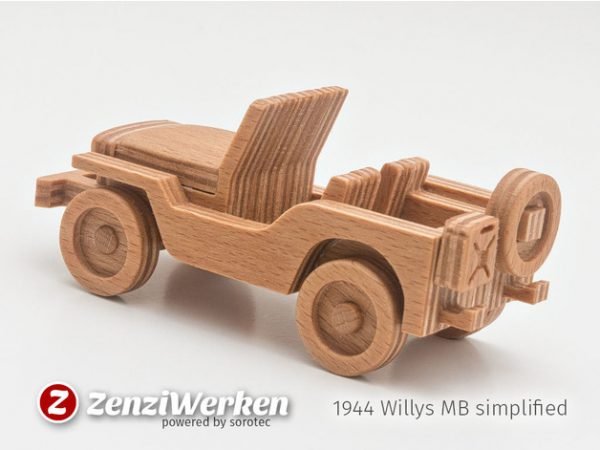 Toy car 1944 Willys MB The Drawing DXF