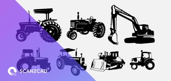 Tractors Free DXF Files