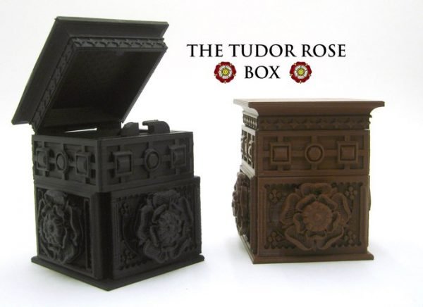 Tudor Rose Box With Secret Lock by Louise Driggers Free 3D models for CNC in STL Format