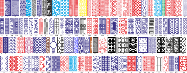 Vector jali cdr patterns Free Vector