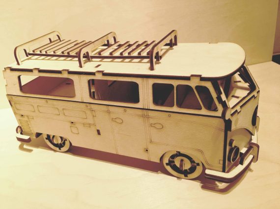 Volkswagen plywood mockup. Drawings and templates for laser cutting