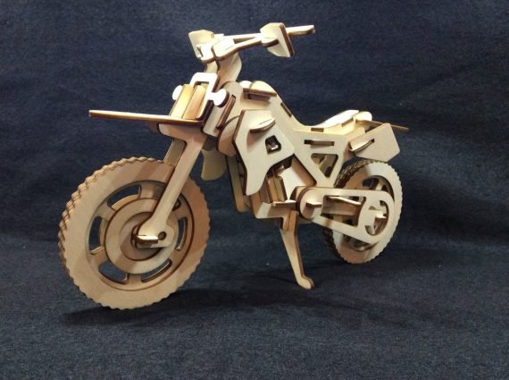 WOODEN BIKE CNC LASER CUTTING CDR DXF FILE FREE
