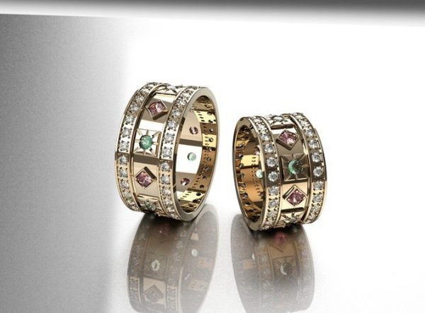 Wedding Ring, Jewellery 3D Model, Women's Ring model stl file for 3D printing 116