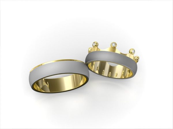 Wedding Ring, Jewellery 3D Model, Women's Ring model stl file for 3D printing 12