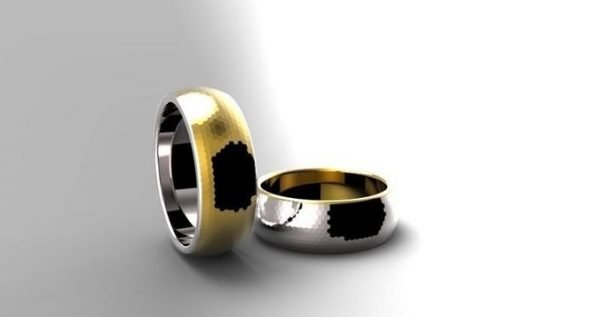 Wedding Ring, Jewellery 3D Model, Women's Ring model stl file for 3D printing 122