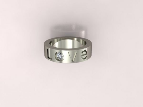 Wedding Ring, Jewellery 3D Model, Women's Ring model stl file for 3D printing 127