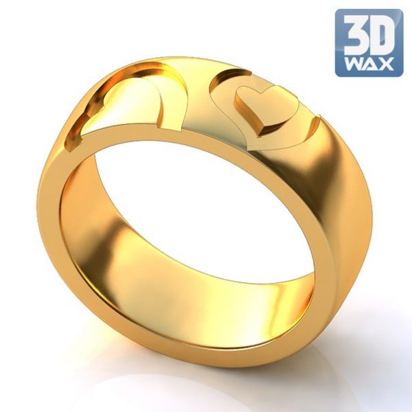Wedding Ring, Jewellery 3D Model, Women's Ring model stl file for 3D printing 16