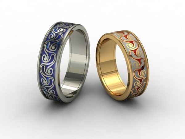 Wedding Ring, Jewellery 3D Model, Women's Ring model stl file for 3D printing 22