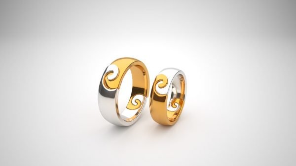 Wedding Ring, Jewellery 3D Model, Women's Ring model stl file for 3D printing 26