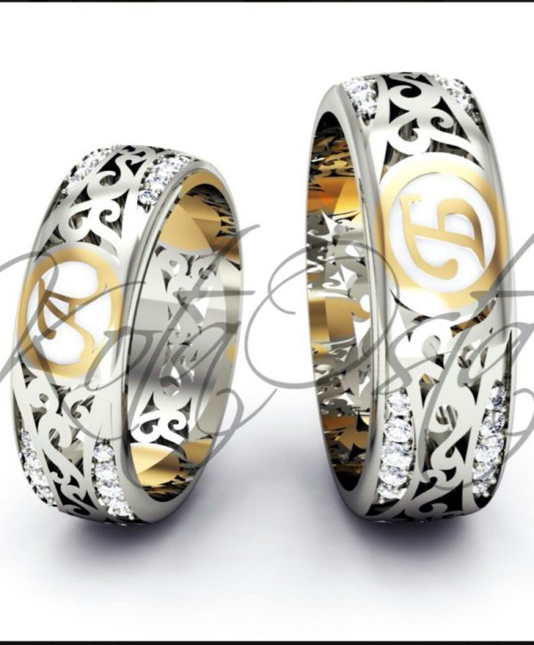 Wedding Ring, Jewellery 3D Model, Women's Ring model stl file for 3D printing 32