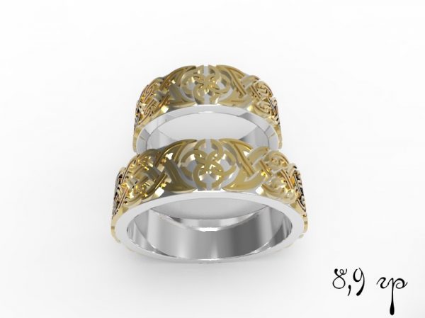 Wedding Ring, Jewellery 3D Model, Women's Ring model stl file for 3D printing 341